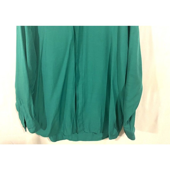 VTG Brian Brothers Collection Mens Shirt L 16- 16.5 Green Long Sleeves Button Up - Picture 5 of 12